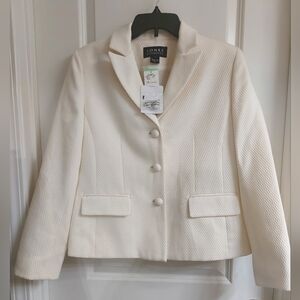 NWT Jones Elements Women's Cream Blazer